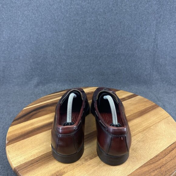 Vtg GH Bass Weejuns Loafers Mens 10D Burgundy Leather Grayson Tassel USA Made - Picture 9 of 13